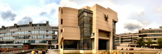 a panoramic photo of the Roger Steven Lecture Theatre, University of Leeds, UK