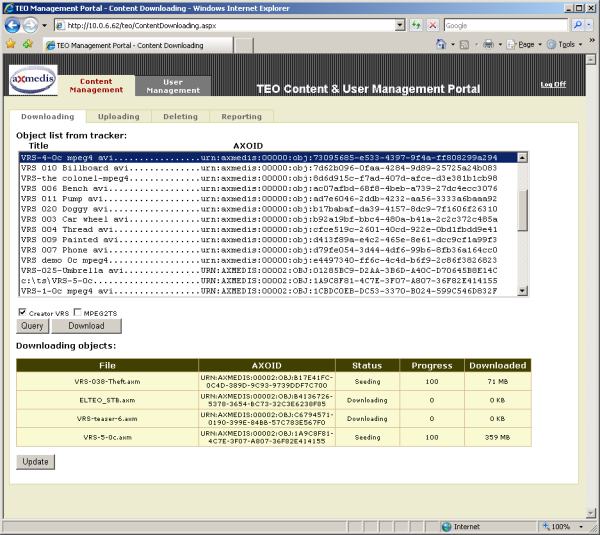 Content & User Management Portal